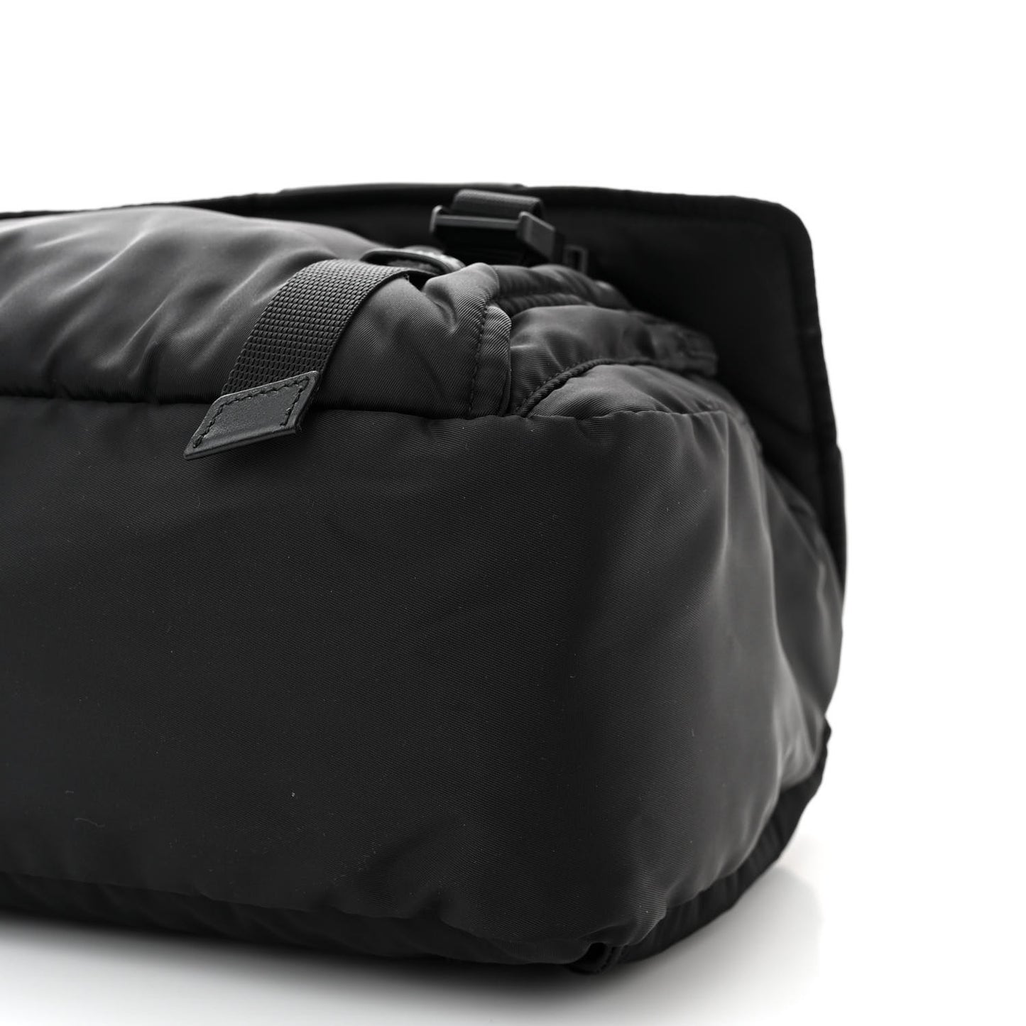 Tessuto Nylon Logo Messenger Bag Black