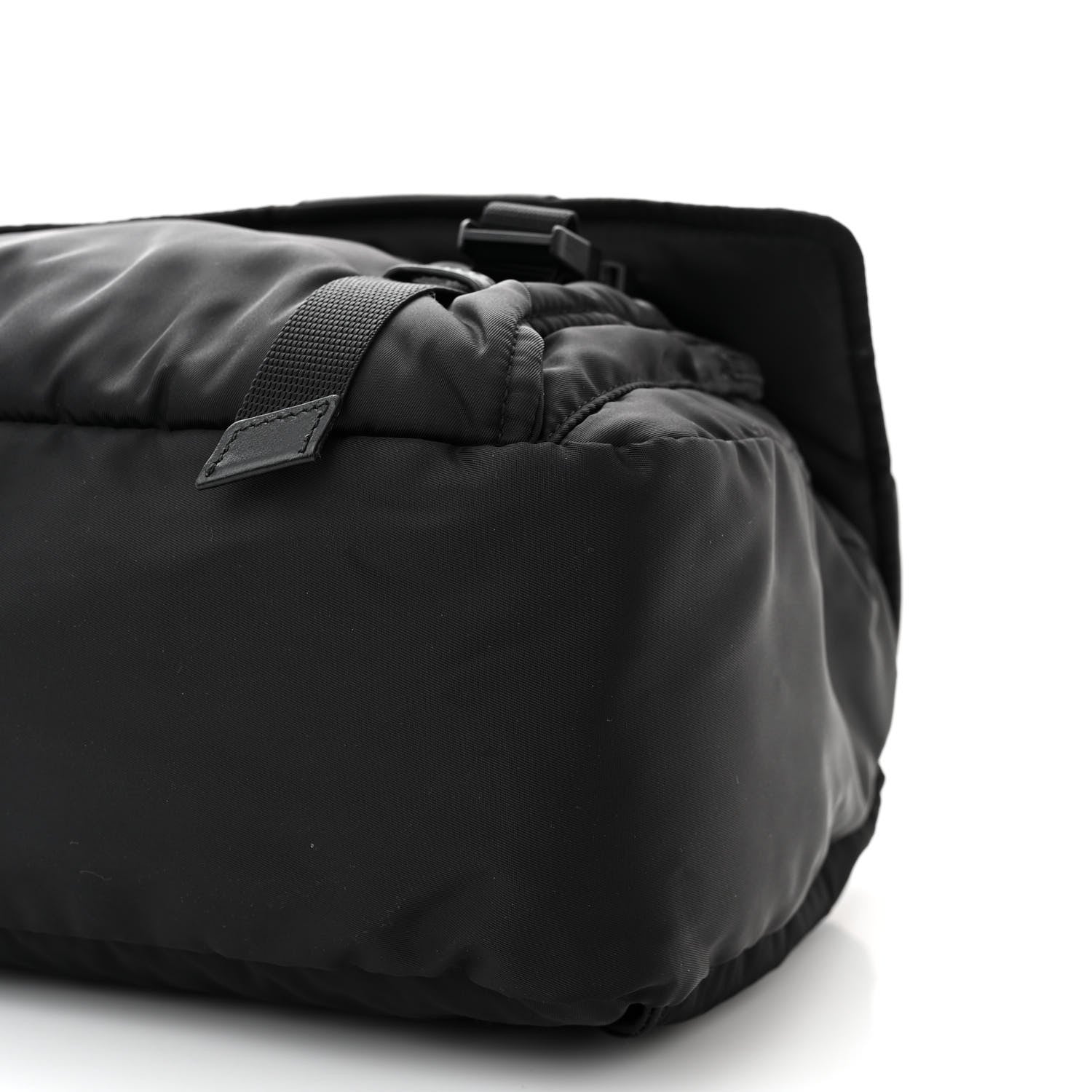 Prada Tessuto Nylon Logo Messenger Bag Black 11 of 11