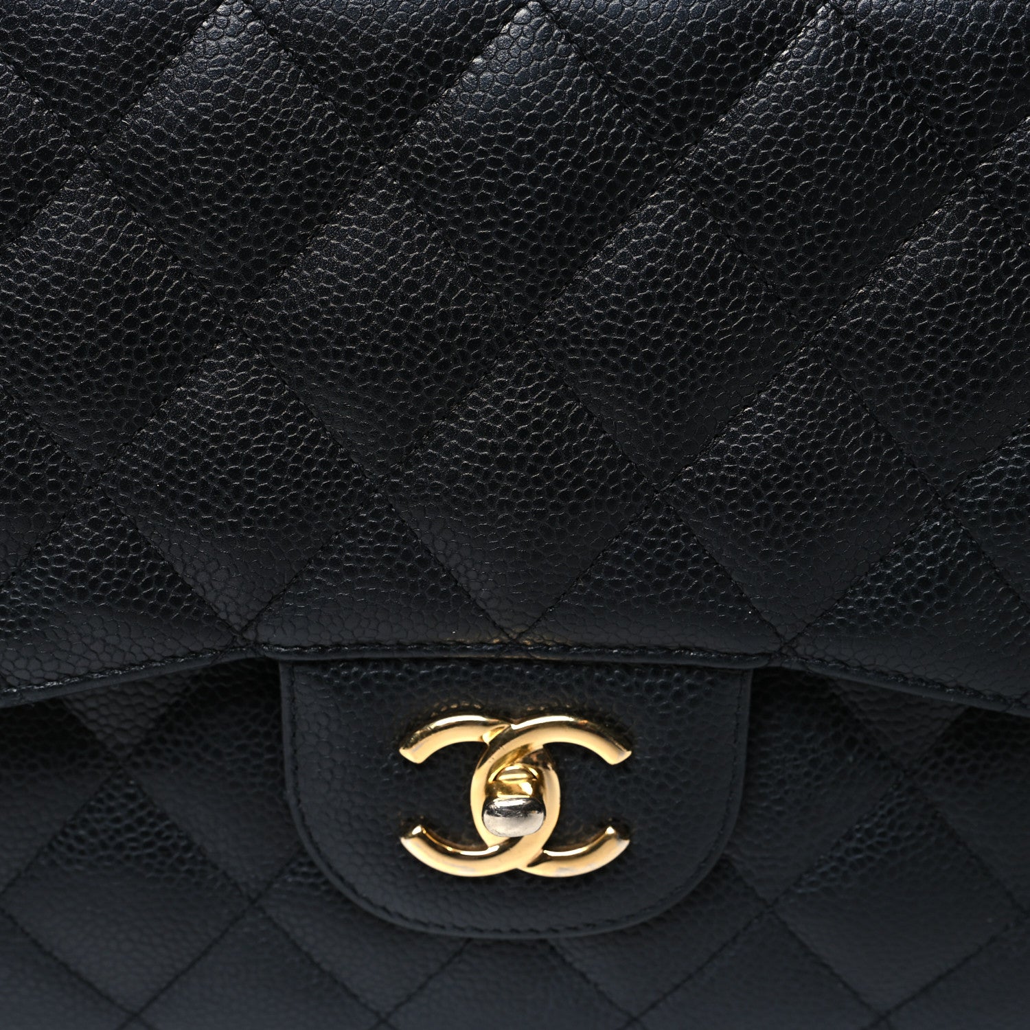 Chanel Caviar Quilted Jumbo Double Flap Black 9 of 16