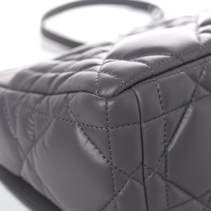 Christian Dior Calfskin Macrocannage Medium Caro Bag Iron Grey 10 of 14