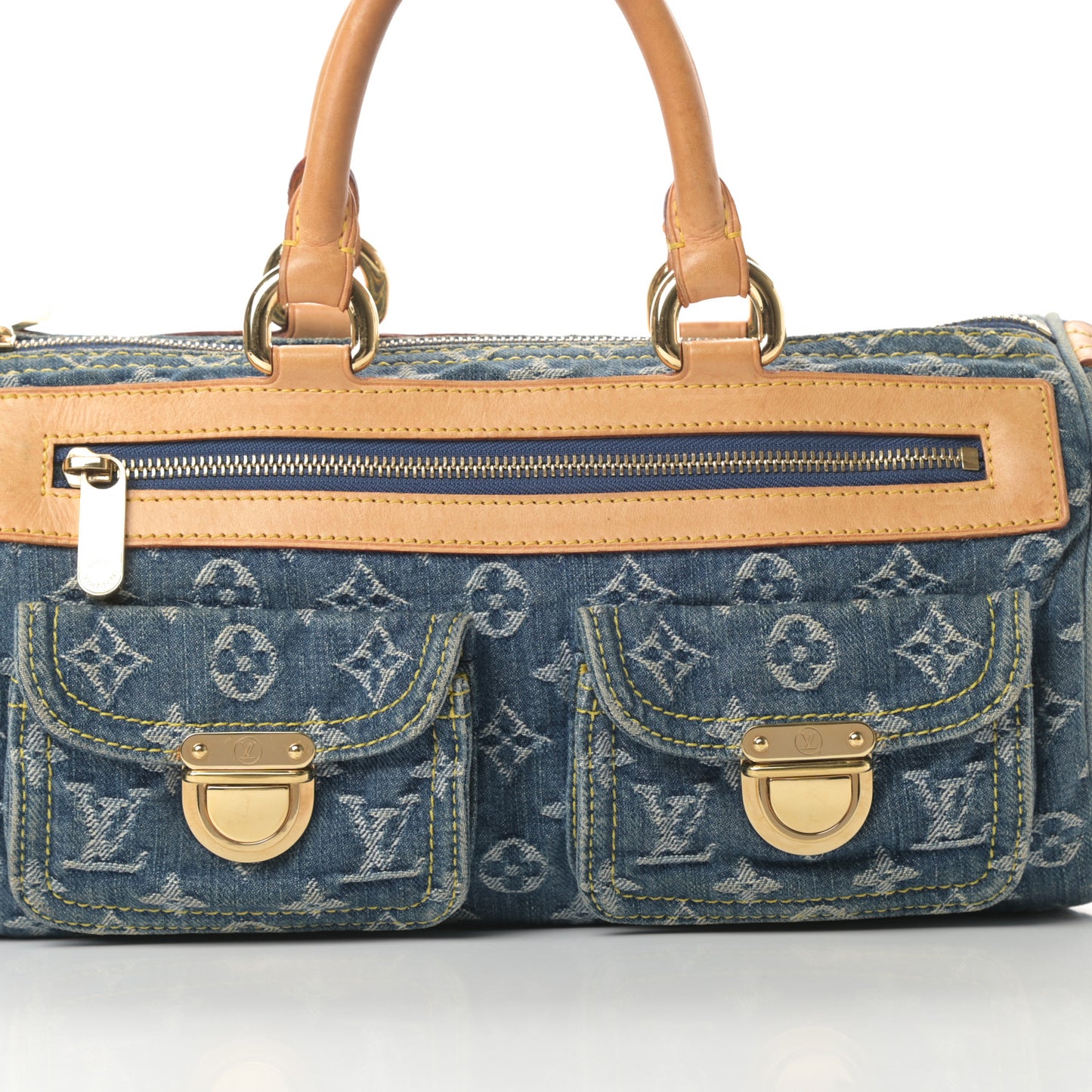 Monogram Denim Neo Speedy Blue