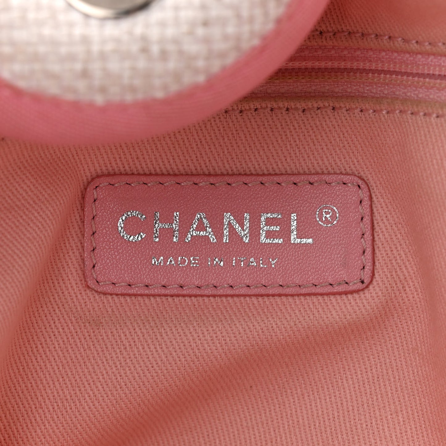 Woven Straw Raffia Medium Deauville Tote Pink