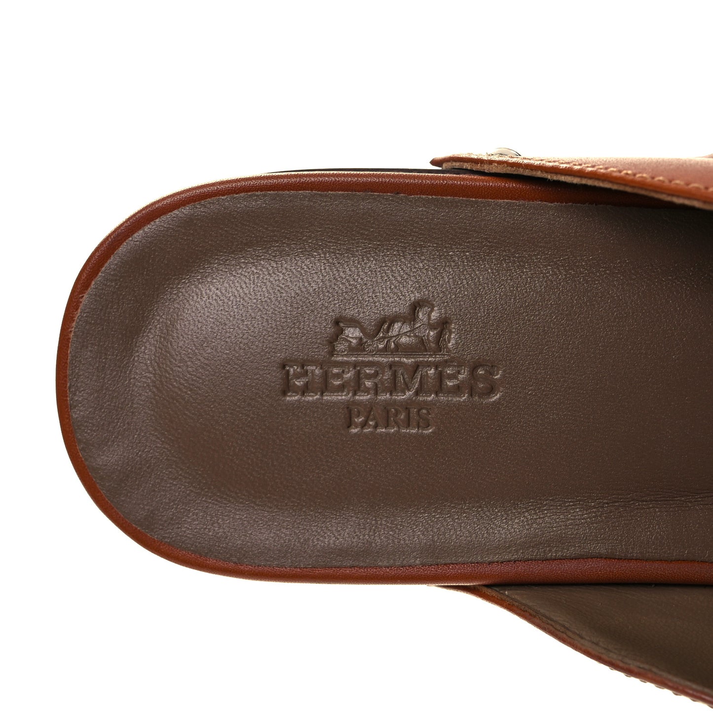Heritage Calfskin Carlotta Mules 36 Naturel