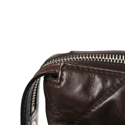 Chanel Calfskin Fantasy Fur Shopper Tote Brown 13 of 14