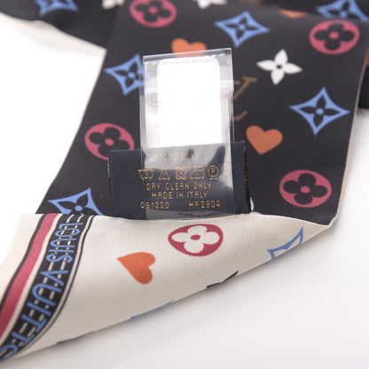 Louis Vuitton Silk Game On Bandeau Black White 2 of 3