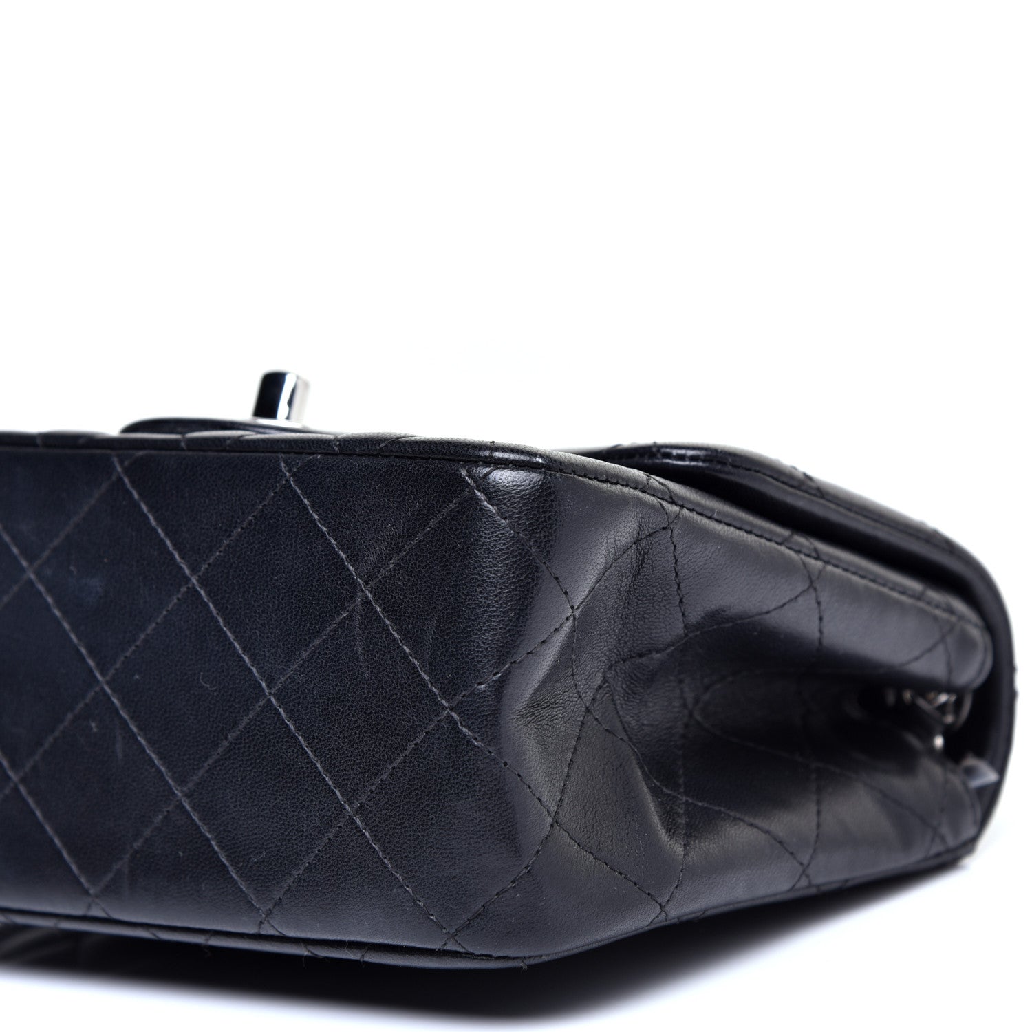 Chanel Lambskin Quilted Mini Square Flap Black 7 of 11