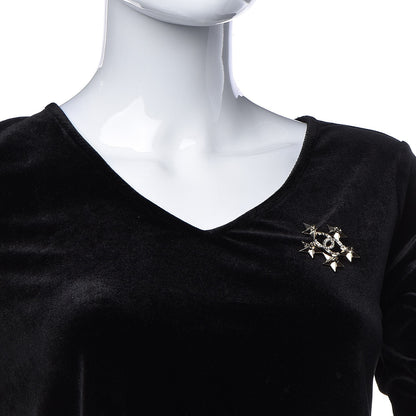 Chanel Baguette Crystal CC Star Brooch Gold 2 of 5