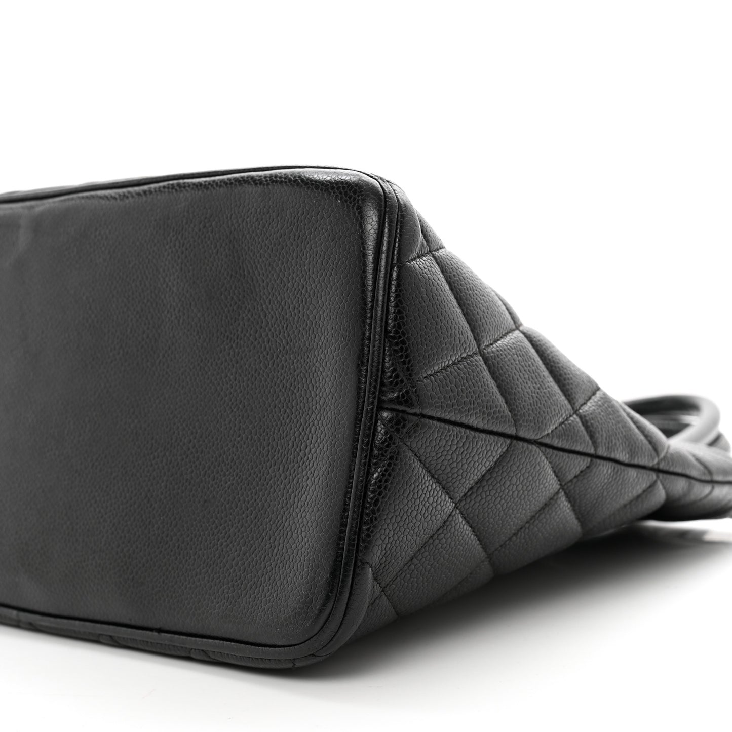 Caviar Quilted Medallion Tote Black