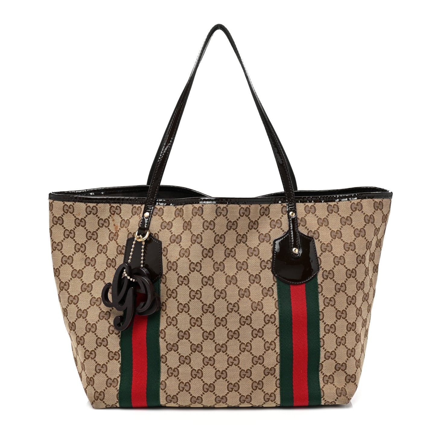 Monogram Web Large Jolie Tote Brown