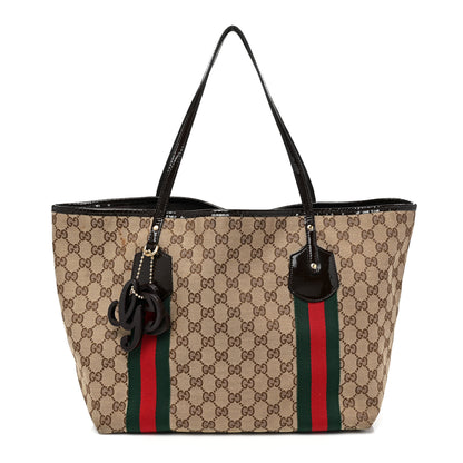 Gucci Monogram Web Large Jolie Tote Brown 1 of 11