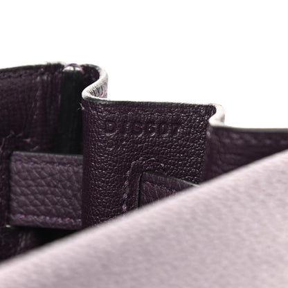 Hermes Togo Matte Alligator Kelly Retourne Touch 28 Raisin Prunoir 6 of 9