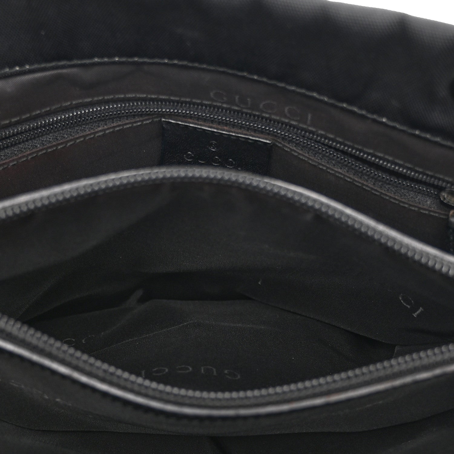 Gucci Nylon Bamboo Handle Bag Black 7 of 12