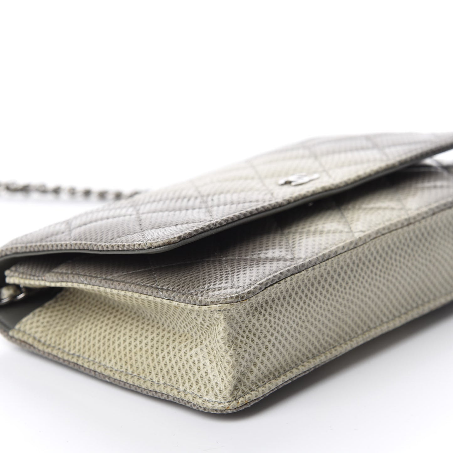 Lizard Ombre Wallet on Chain WOC Grey