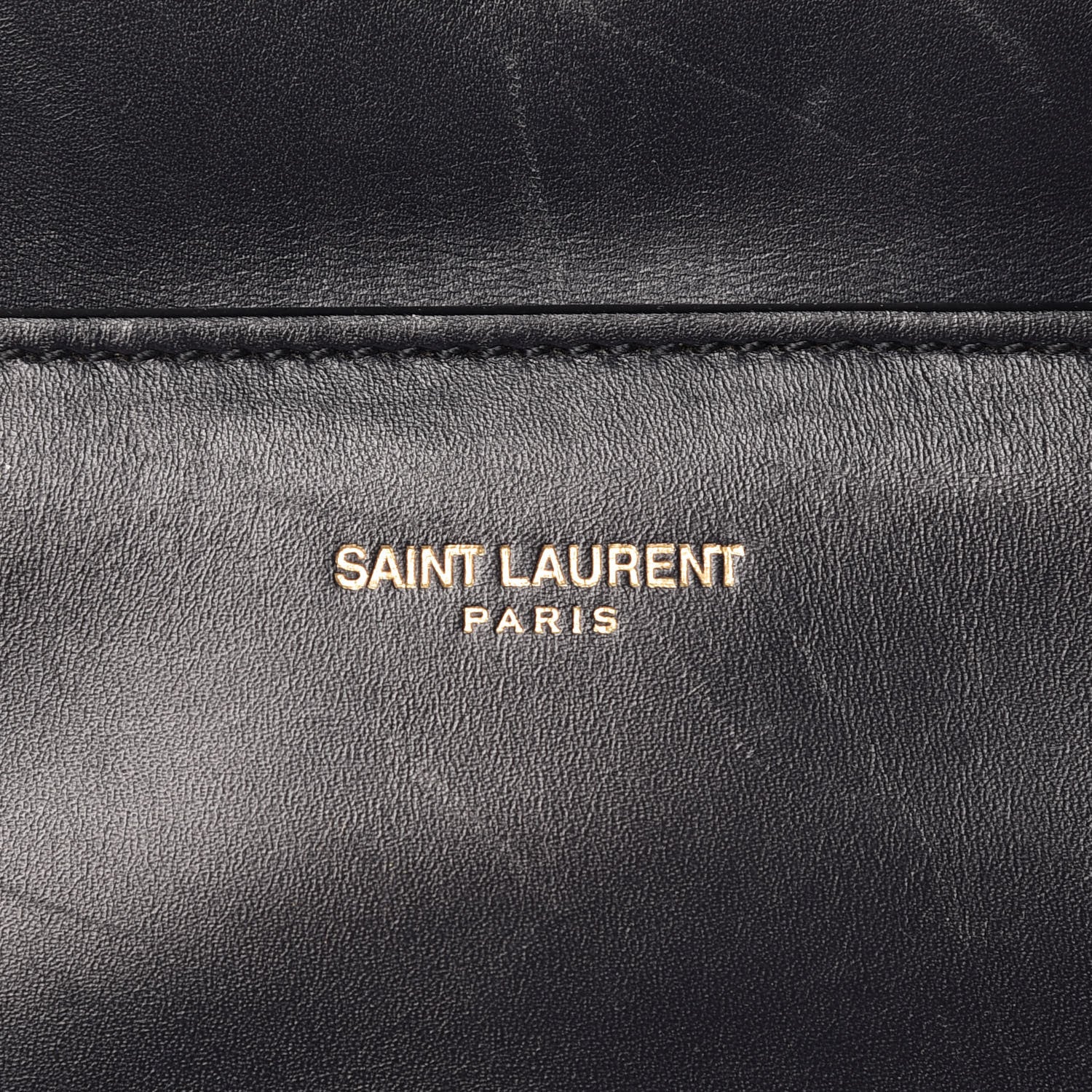 Saint Laurent Calfskin Classic Duffle 6 Marine 8 of 20