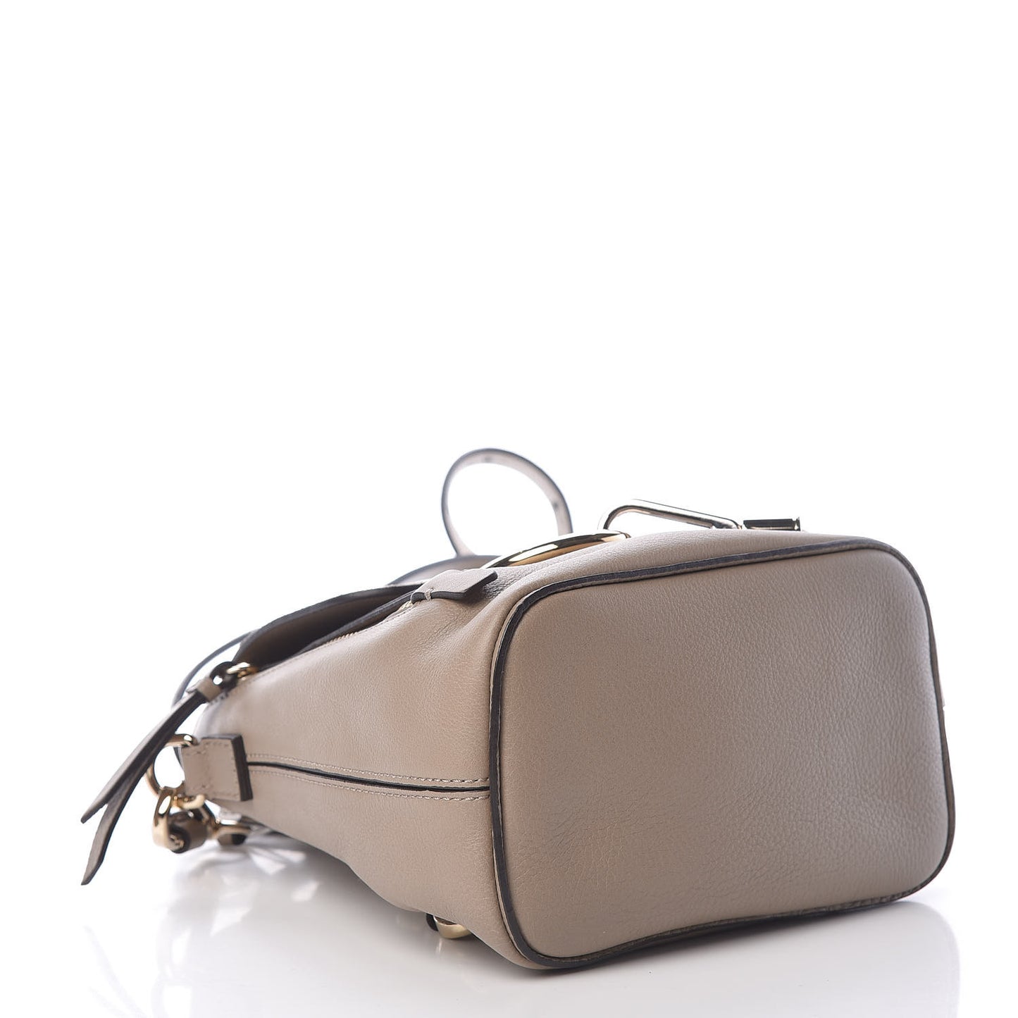 Suede Calfskin Mini Faye Backpack Motty Grey