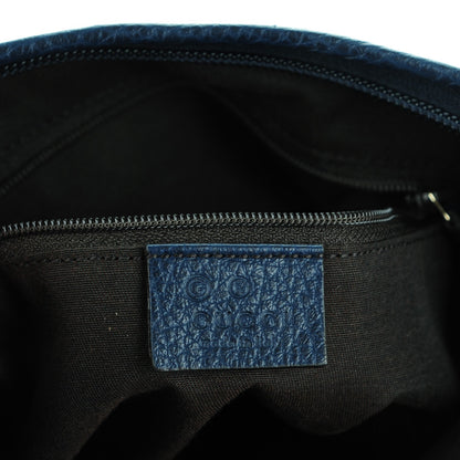 Gucci Crystal Monogram Flat Messenger Bag Navy 6 of 7