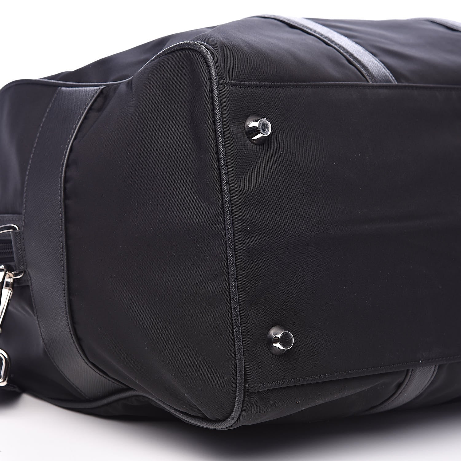 Prada Tessuto Nylon Saffiano Viaggio Duffle Black 8 of 13