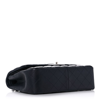 Chanel Lambskin Quilted Jumbo Double Flap Dark Blue 5 of 12