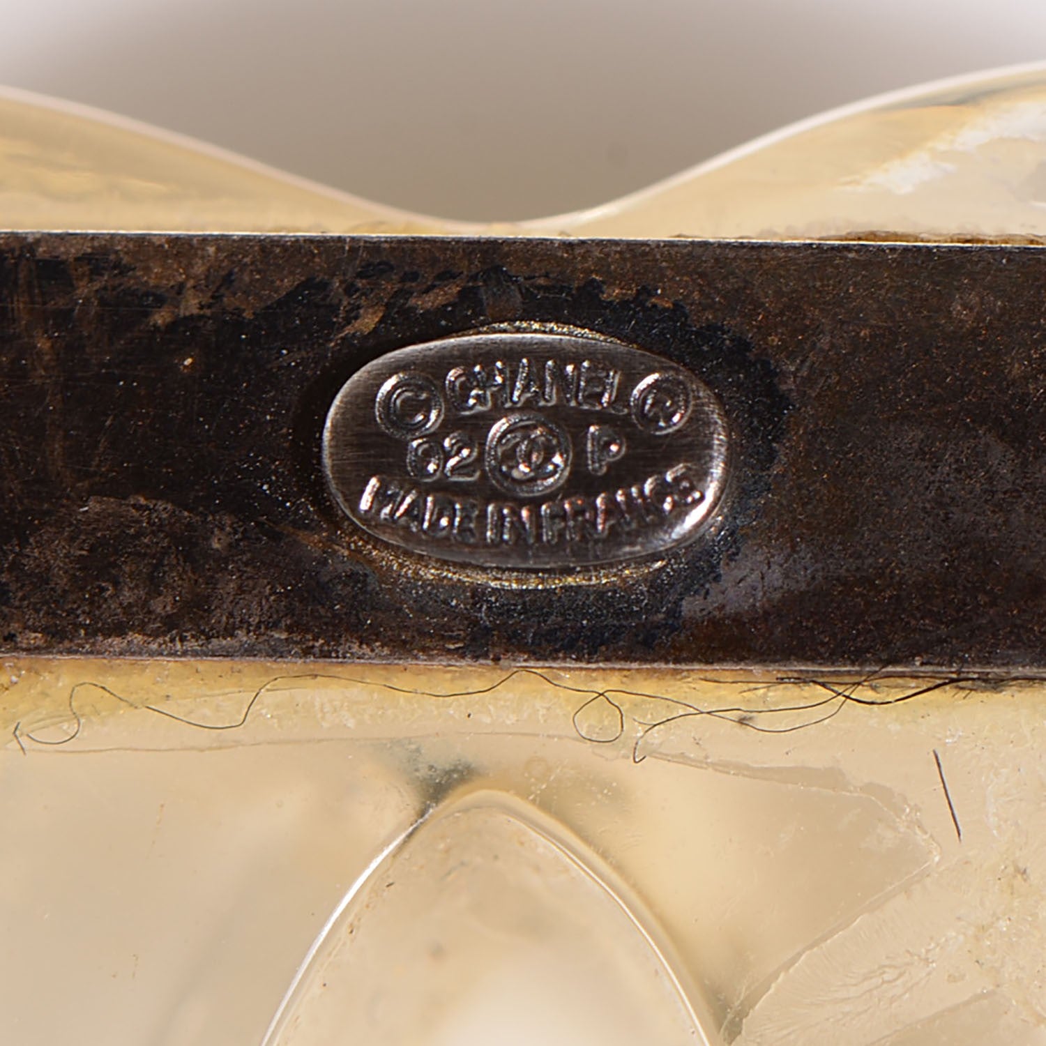 Chanel Lucite CC Pin Brooch 4 of 4