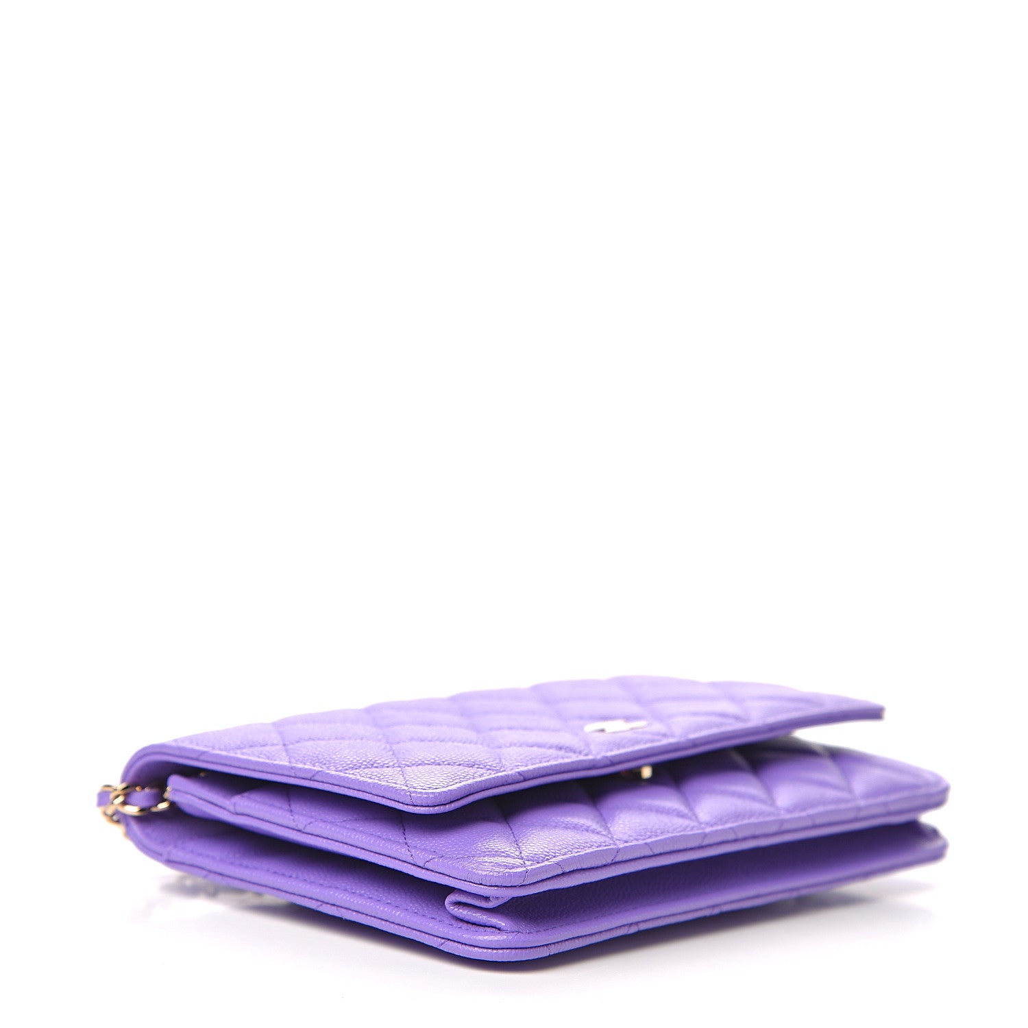 Chanel Caviar Quilted Wallet On Chain WOC Purple 3 of 11