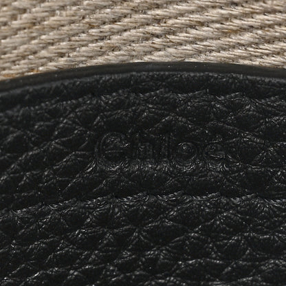 Chloe Raffia Calfskin Marcie Small Marcie Round Crossbody Bag Hot Sand 6 of 9
