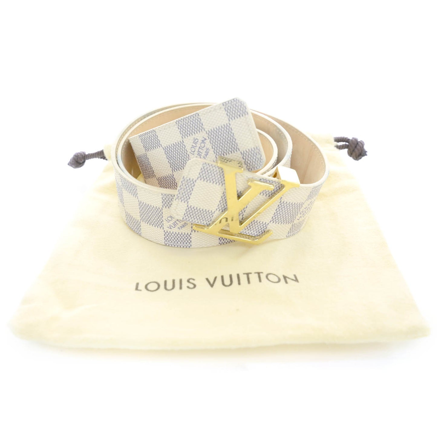 Damier Azur LV Initiales Belt 90 36