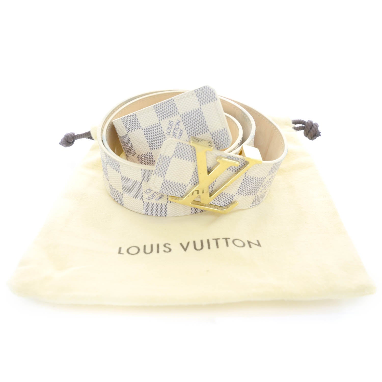 Louis Vuitton Damier Azur LV Initiales Belt 90 36 5 of 5