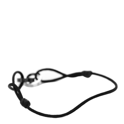 Cartier 18K White Gold Ceramic 4 Diamond LOVE Cord Bracelet Black 3 of 6