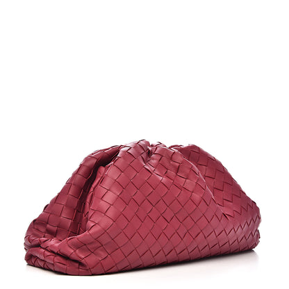 Bottega Veneta Nappa Maxi Intrecciato The Pouch Oversized Clutch Amaranto 3 of 8