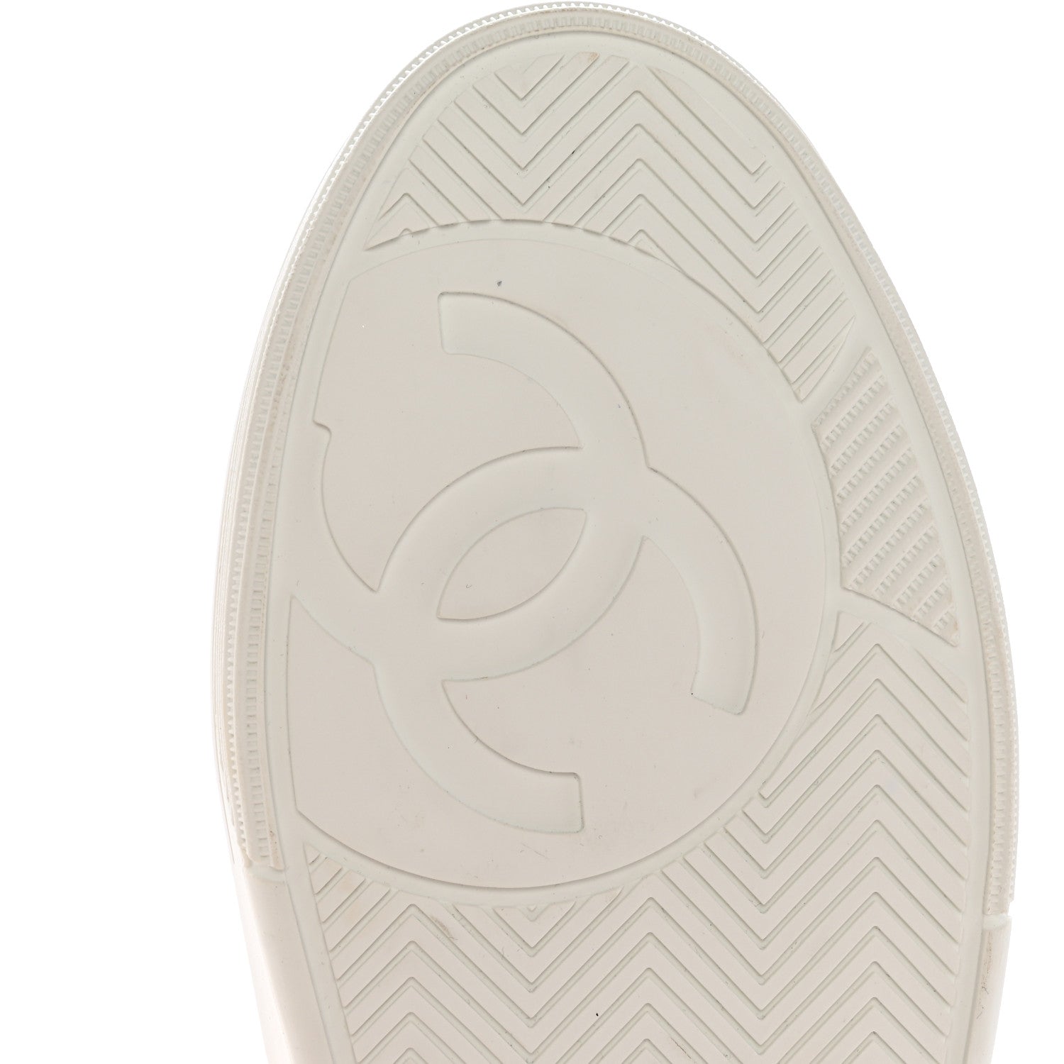 Chanel Calfskin CC Womens Sneakers 40.5 White 6 of 14