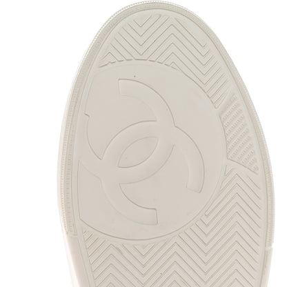 Chanel Calfskin CC Womens Sneakers 40.5 White 6 of 14