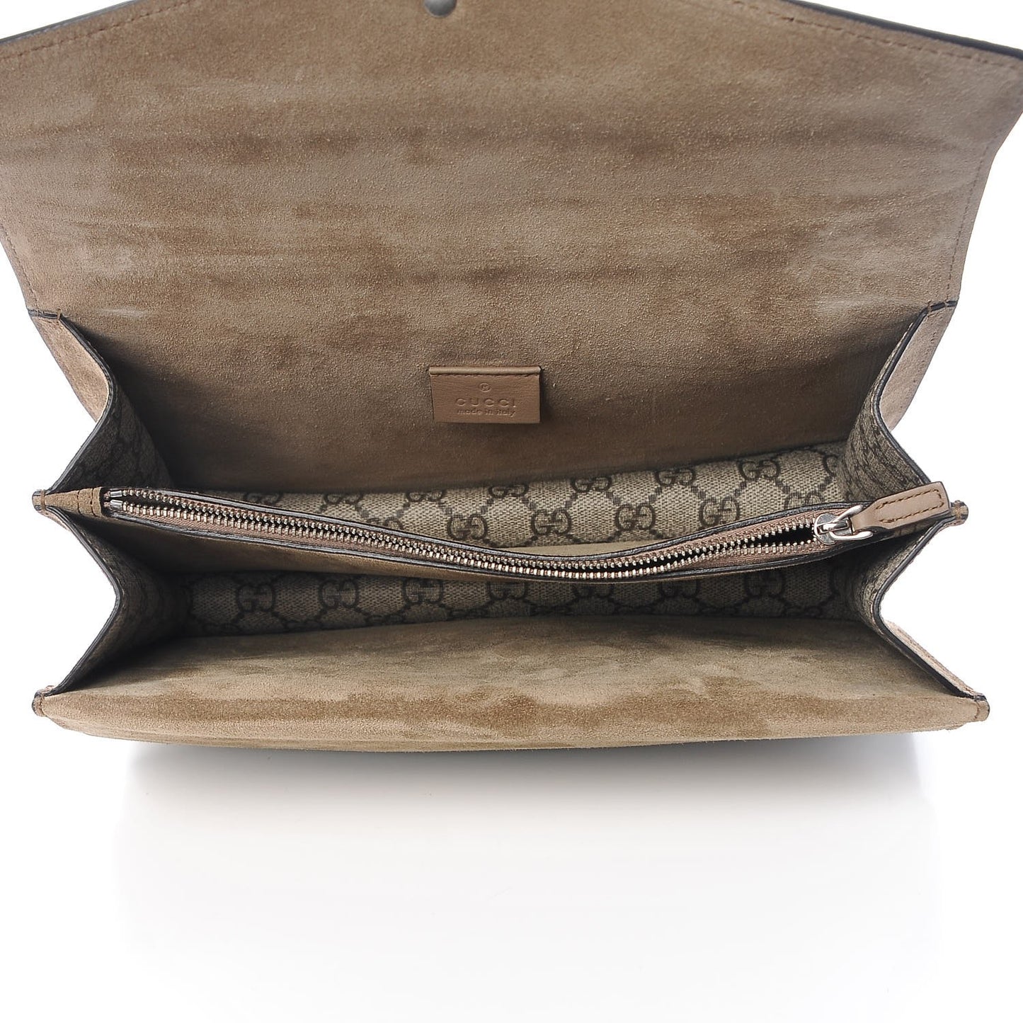 GG Supreme Monogram Small Dionysus Shoulder Bag Taupe