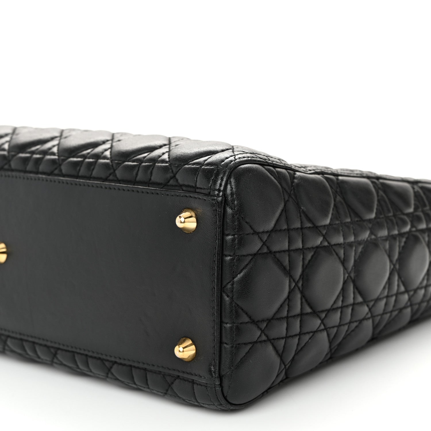 Christian Dior Lambskin Cannage Large Lady Dior Black 10 of 10
