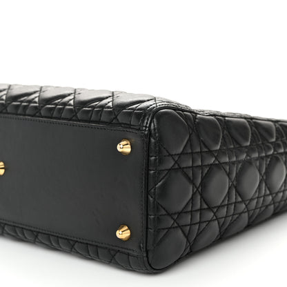 Christian Dior Lambskin Cannage Large Lady Dior Black 10 of 10