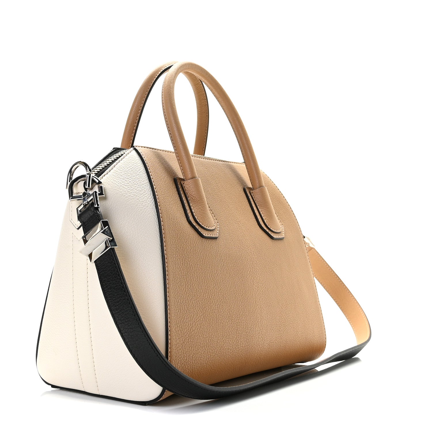 Givenchy Sugar Goatskin Small Bi-Color Antigona Light Beige 4 of 9