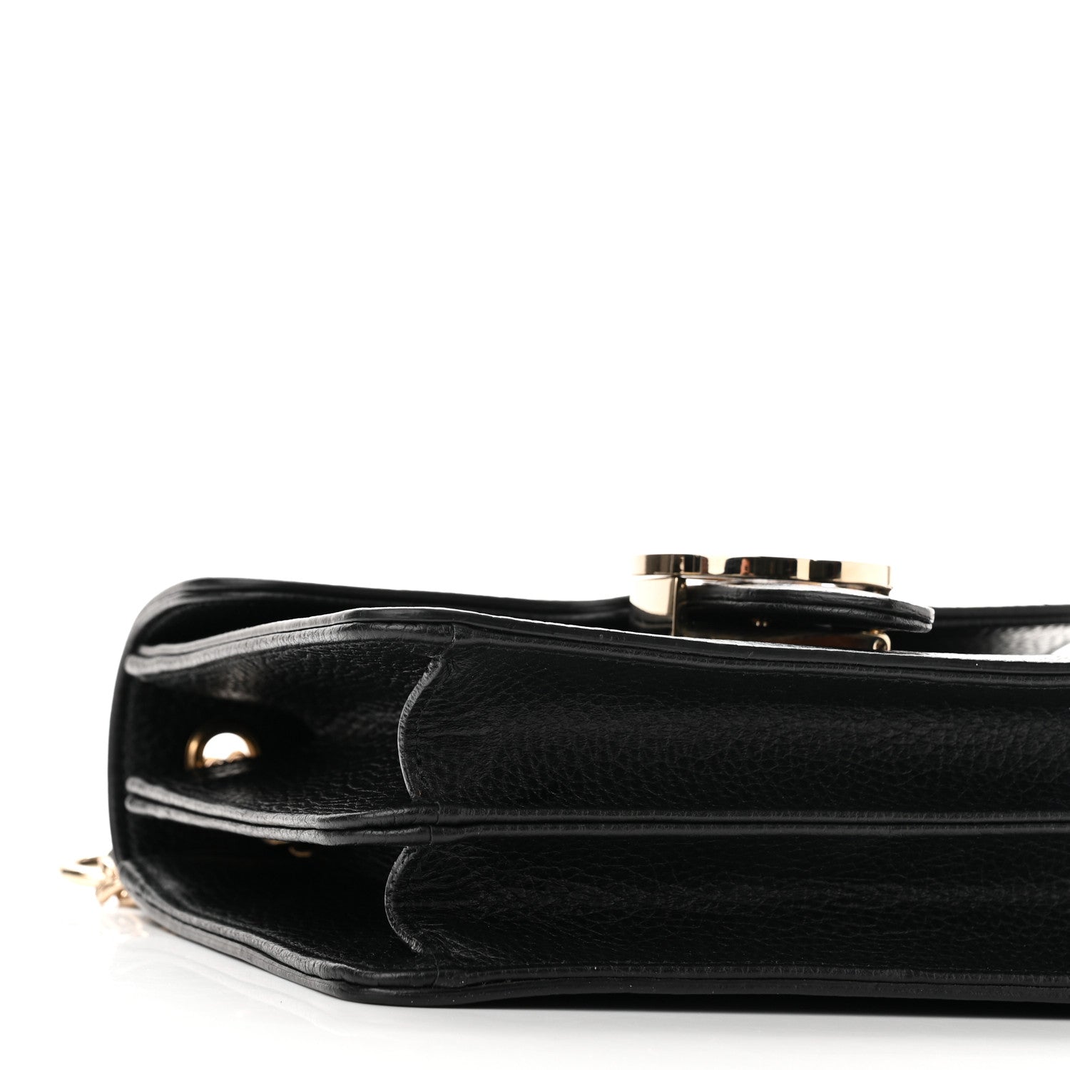 Gucci Dollar Calfskin Small Interlocking G Shoulder Bag Black 10 of 12