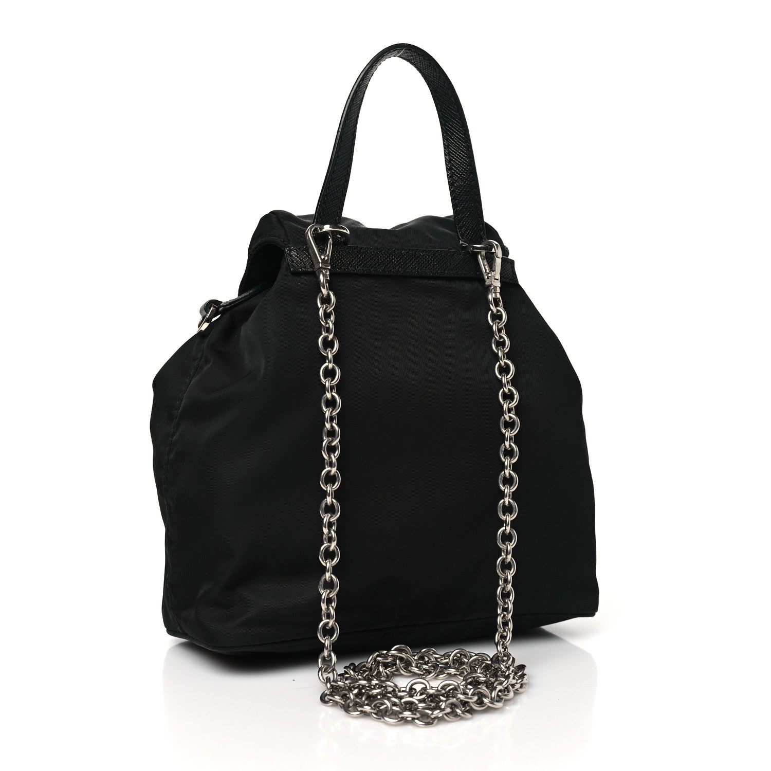 Prada Nylon Vela Mini Crossbody Backpack Black 3 of 13