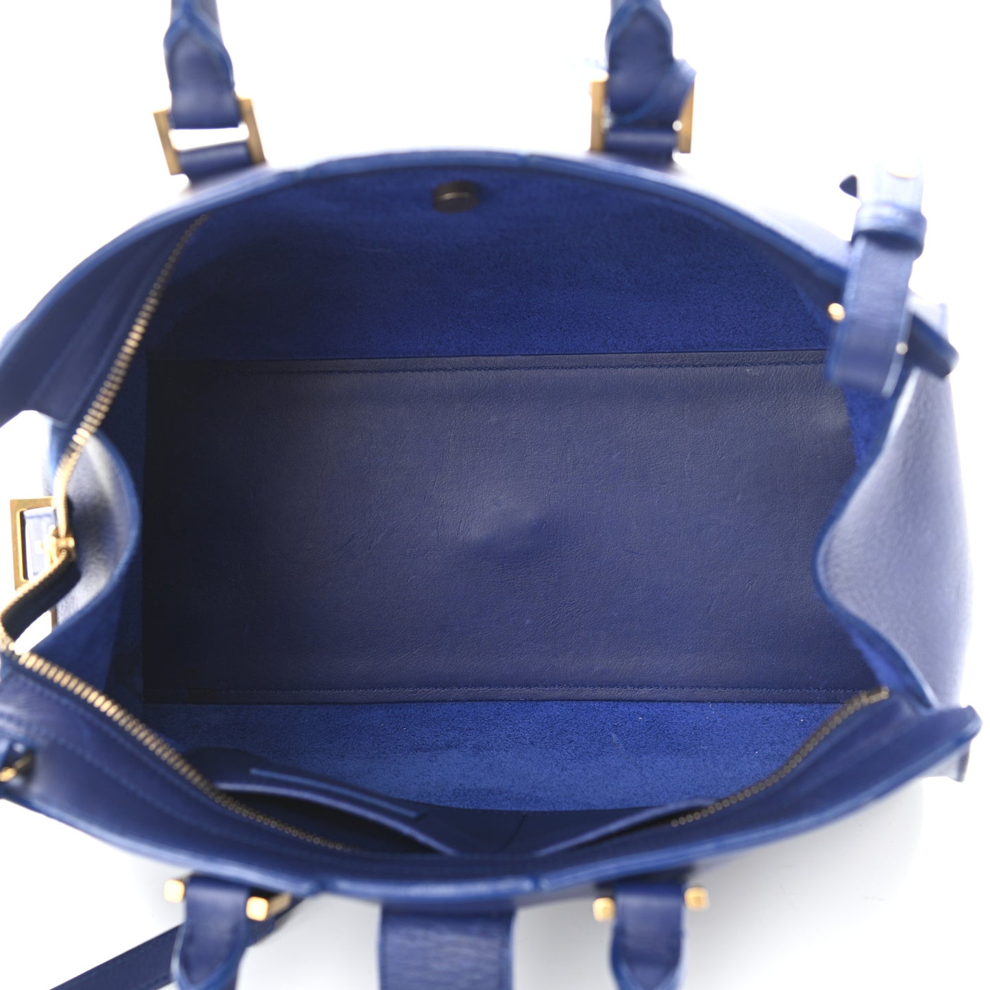 Calfskin Small Classic Y Cabas Navy
