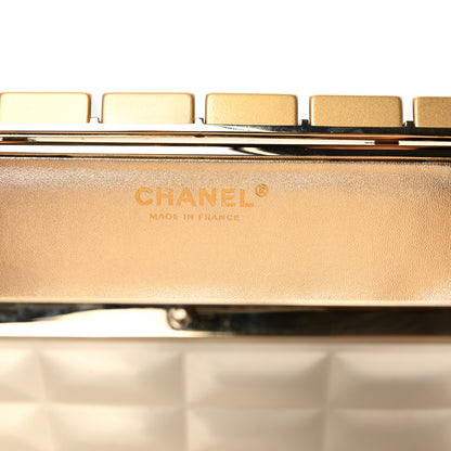 Chanel Metal Keyboard Clutch Dark Gold 6 of 7