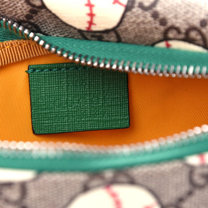 Gucci GG Supreme Monogram Baseballs Web Childrens Belt Bag 6 of 10