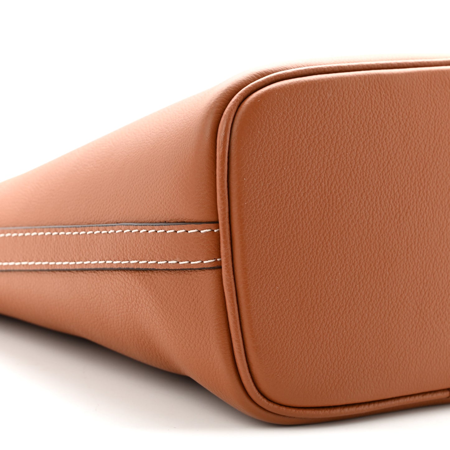 Calfskin Lock and Walk Bucket Cognac
