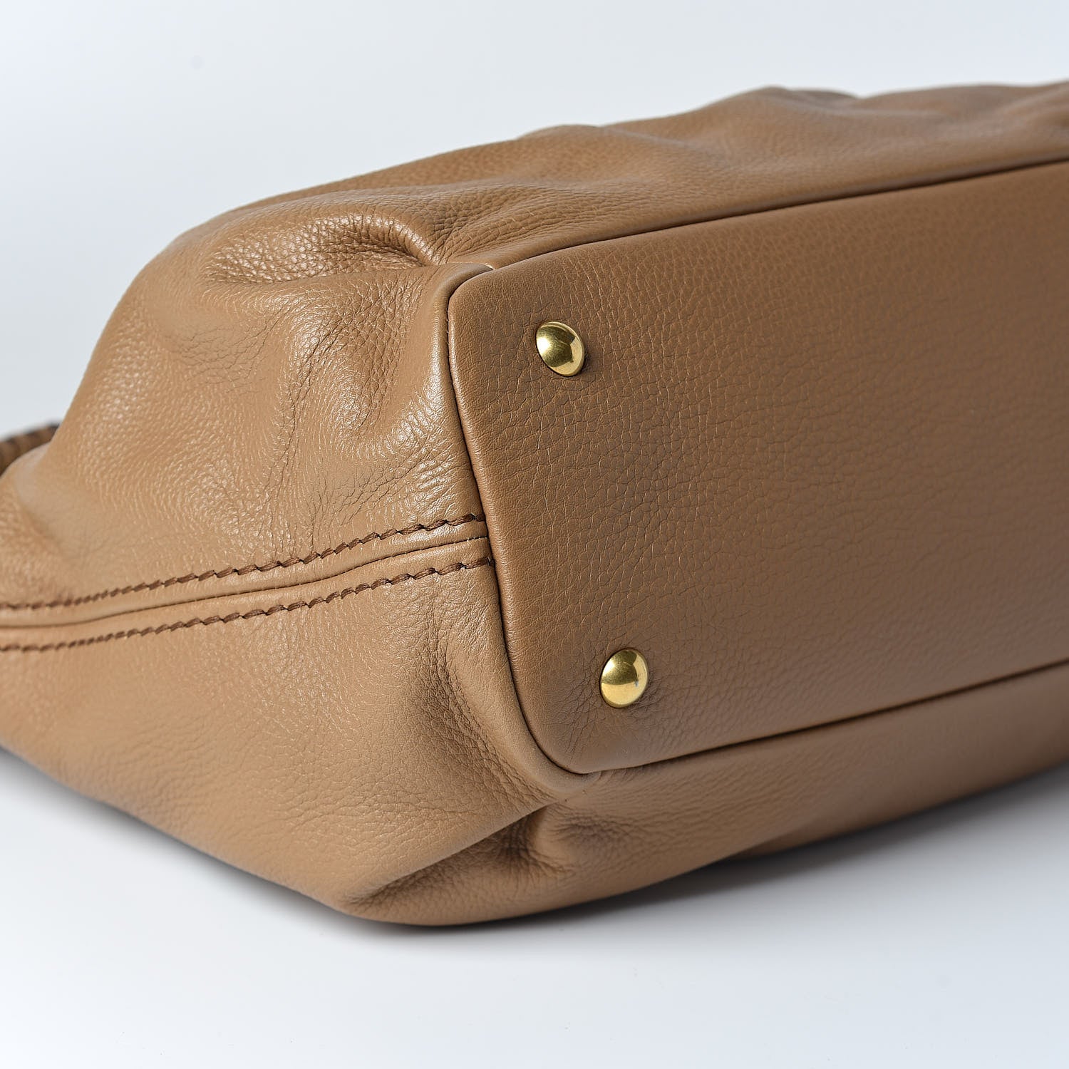 Miu Miu Vitello Daino Top Handle Tote Cammeo 8 of 9