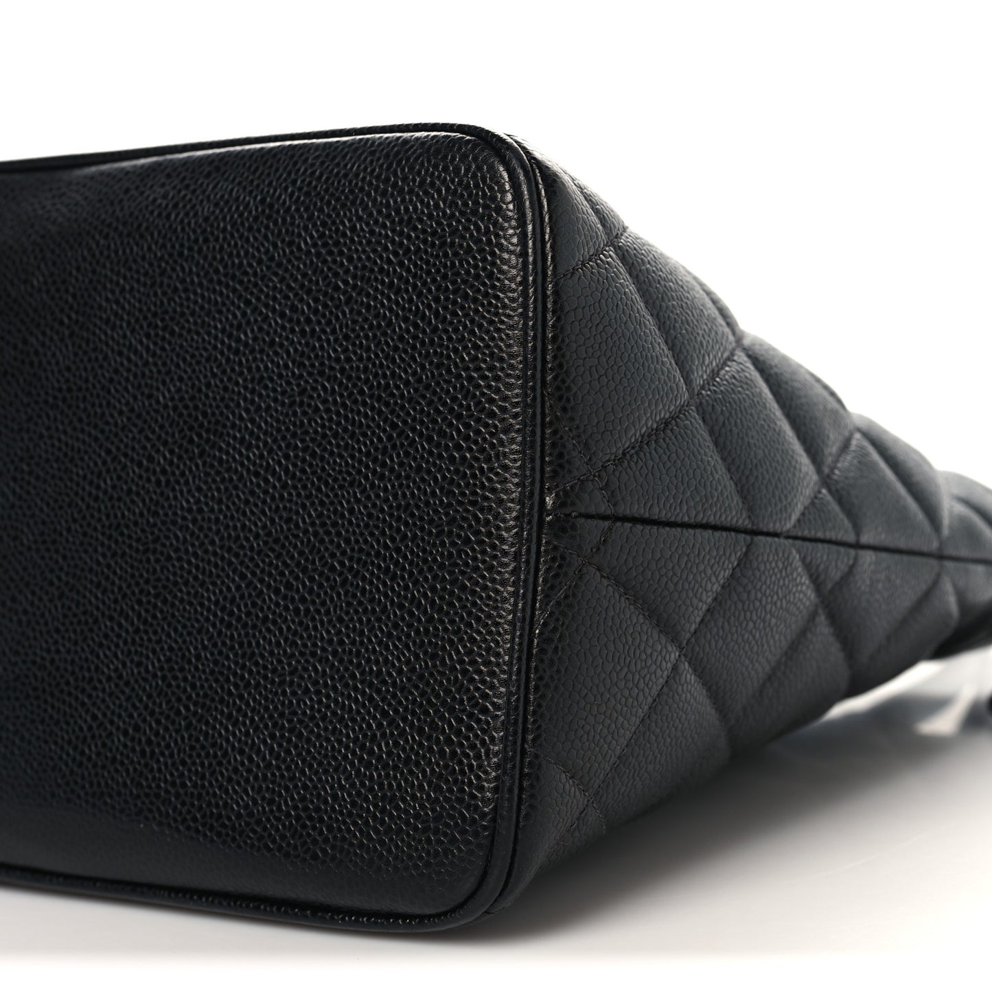 Caviar Quilted Medallion Tote Black