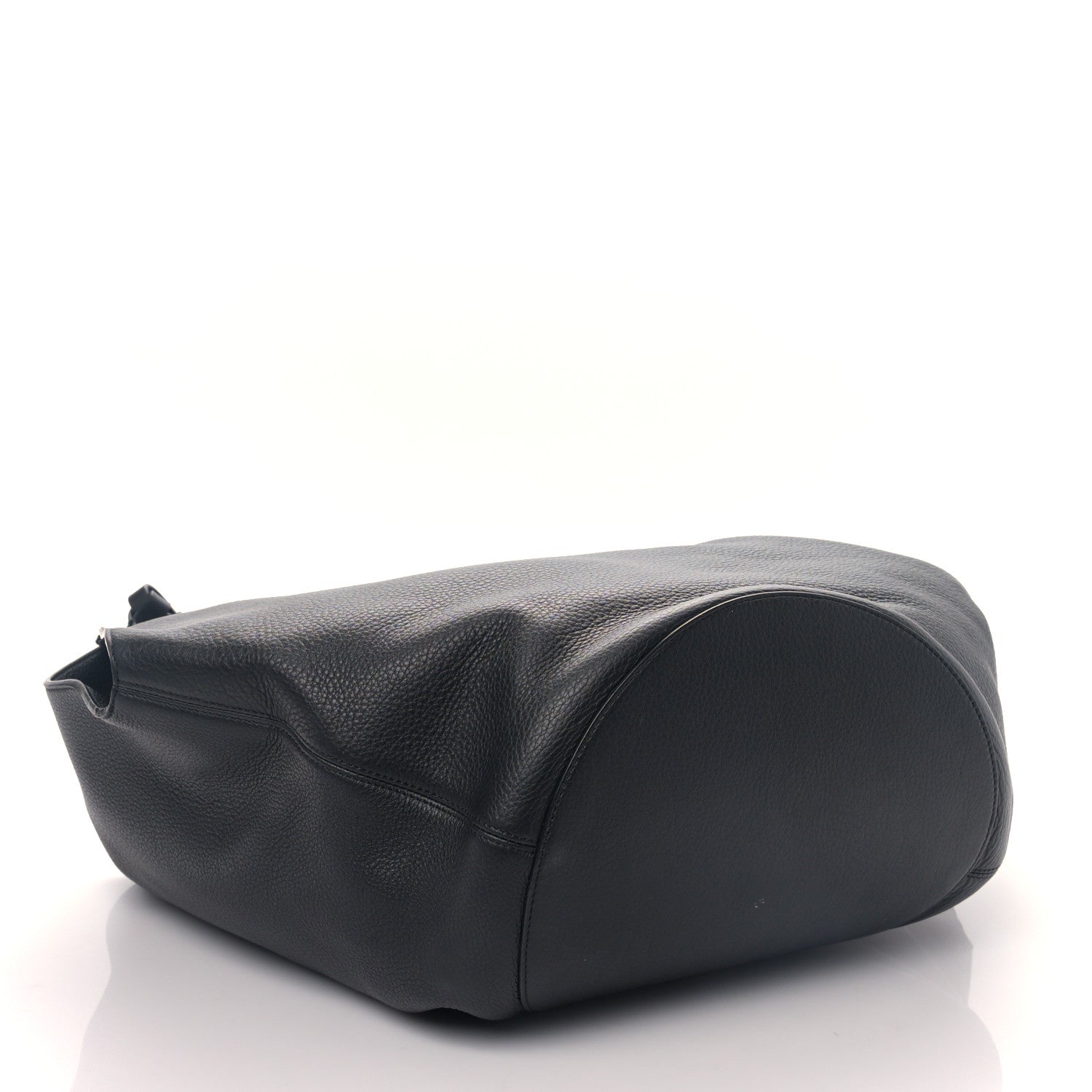 Khaite Pebbled Sport Calfskin Medium Lotus Tote Black 4 of 8