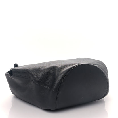 Khaite Pebbled Sport Calfskin Medium Lotus Tote Black 4 of 8