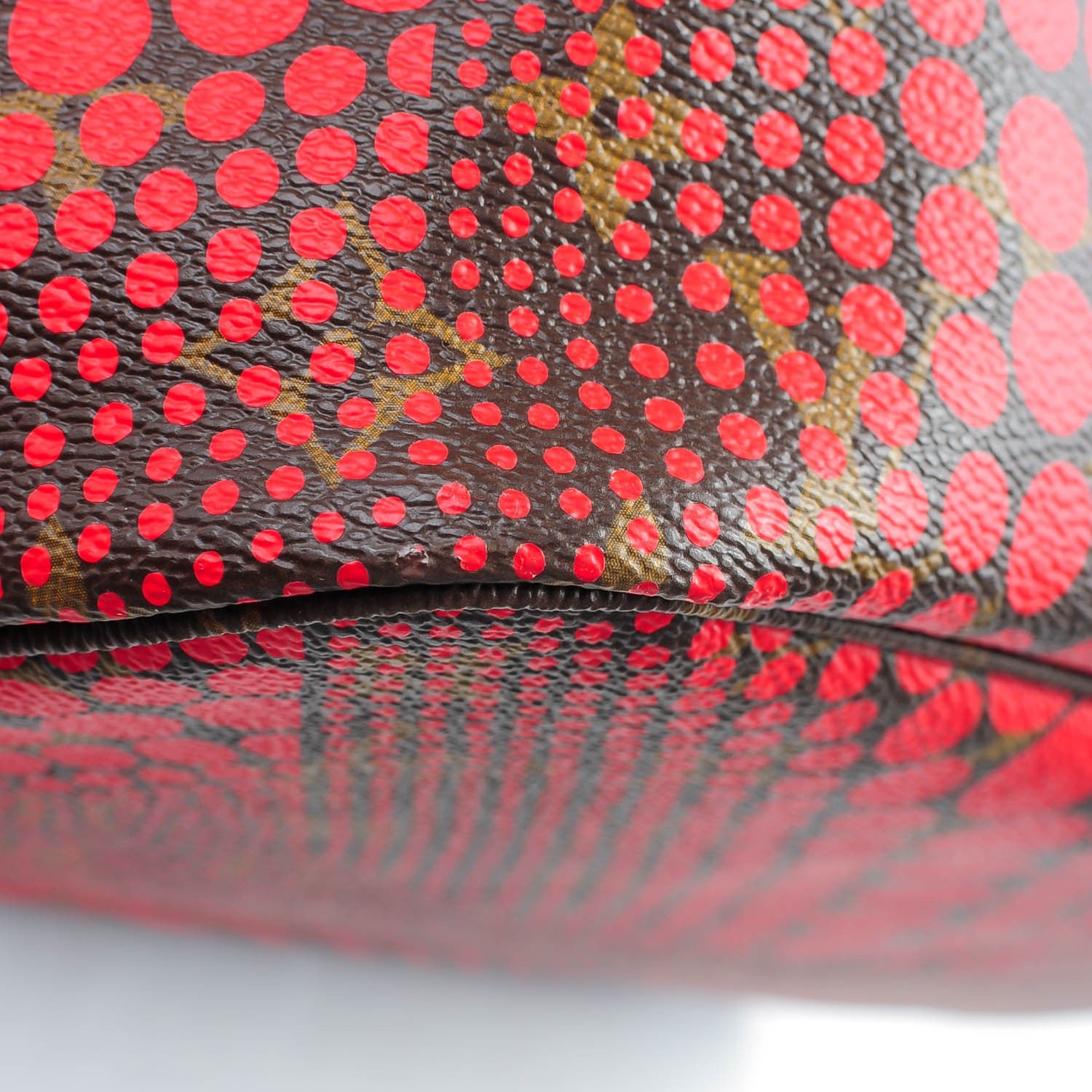Louis Vuitton Monogram Kusama Waves Neverfull MM Red 8 of 8
