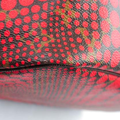 Louis Vuitton Monogram Kusama Waves Neverfull MM Red 8 of 8