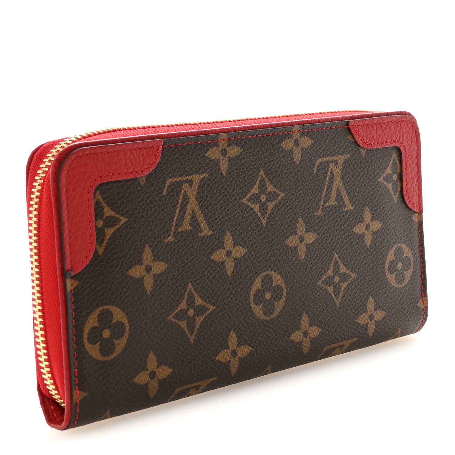 Louis Vuitton Monogram Retiro Zippy Wallet Cherry 3 of 7
