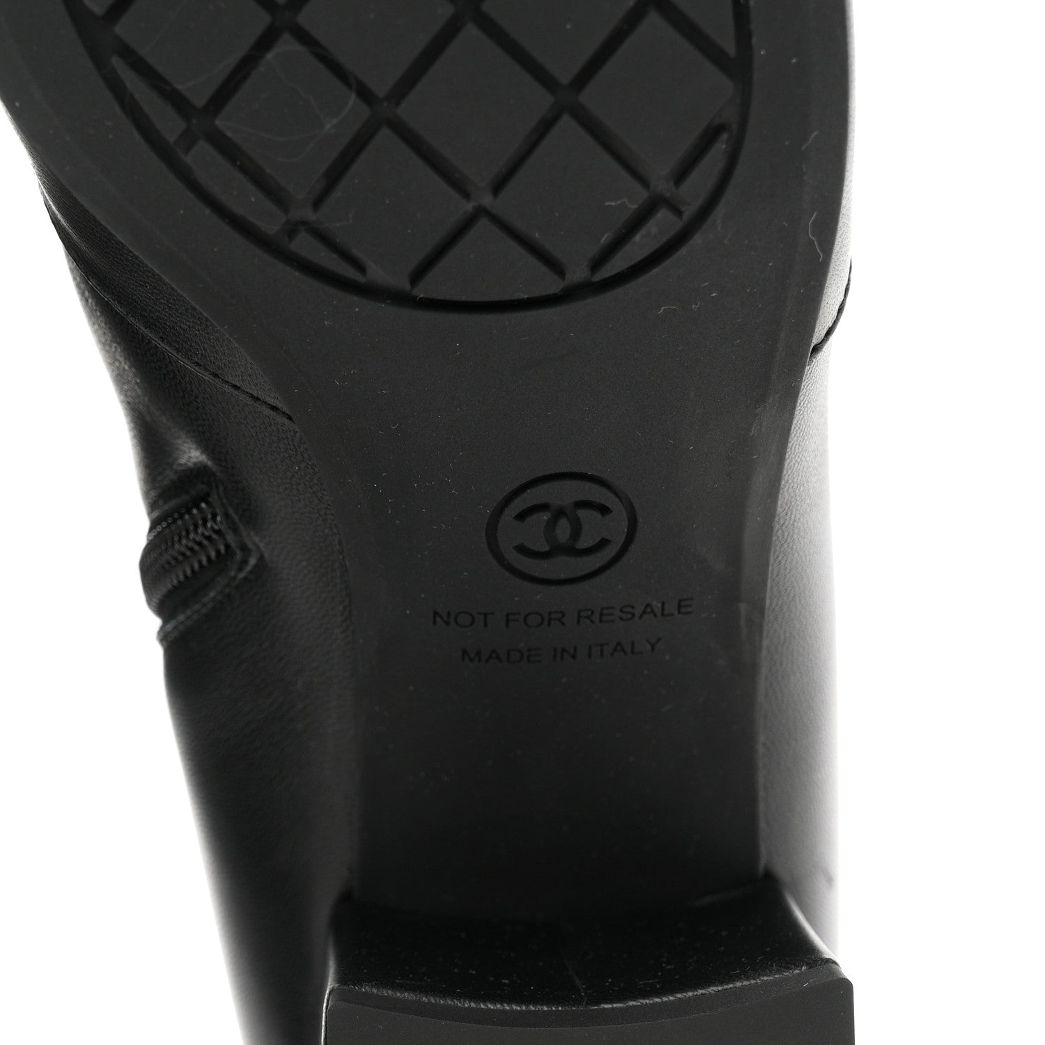 Chanel Lambskin Ankle Boots 38 Black 7 of 10