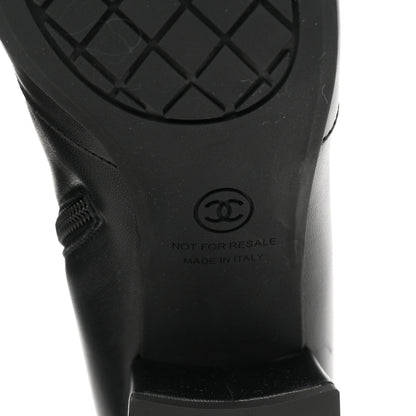 Chanel Lambskin Ankle Boots 38 Black 7 of 10